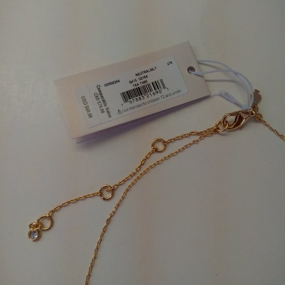 Kate Spade New Black Teacup Necklace - Picture 3 of 3